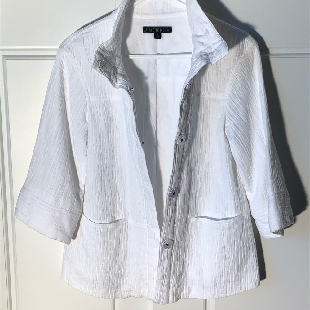 LAFAYETTE 148 New York | White button up jacket